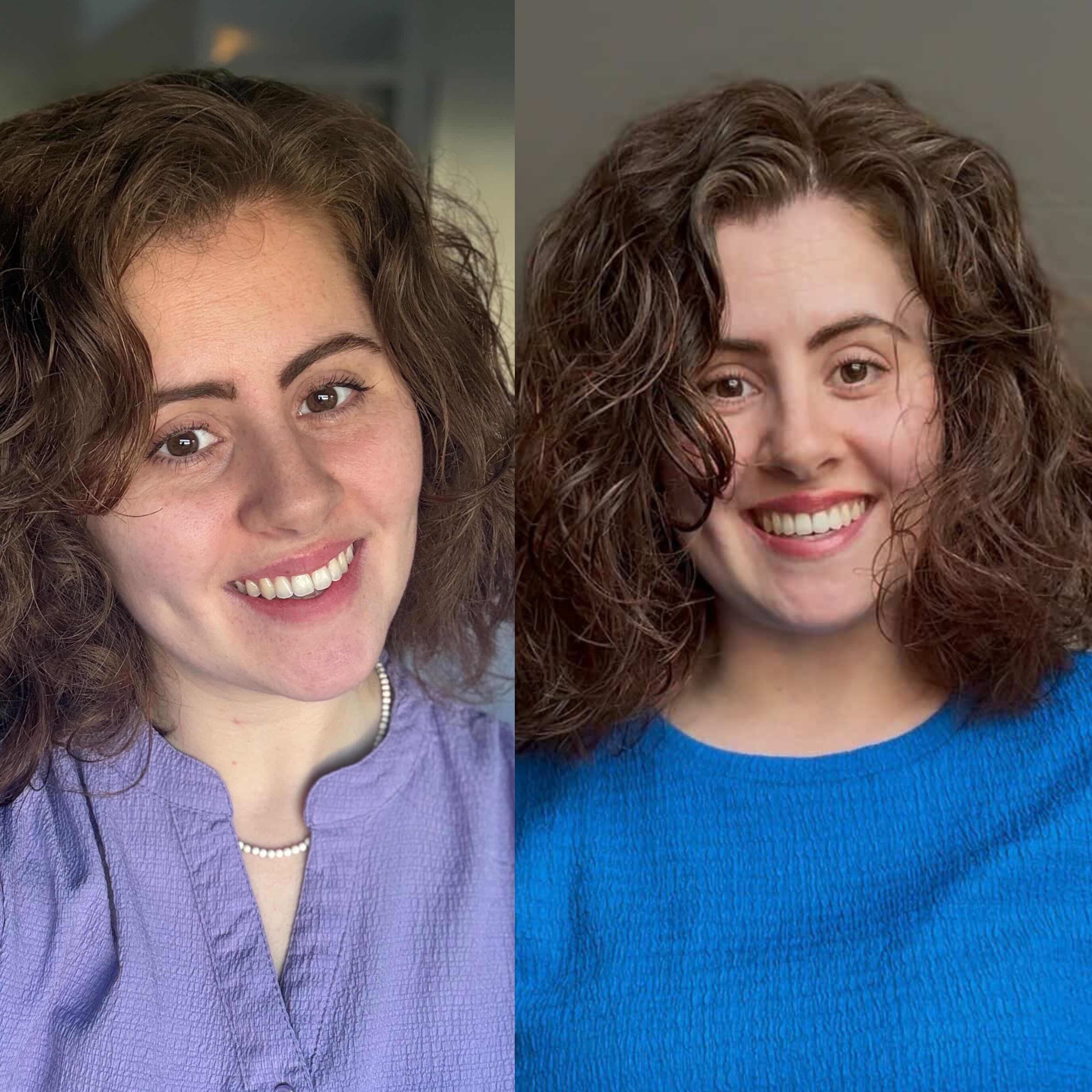 Voor en na: nieuwe haarkleur na kleuranalyse